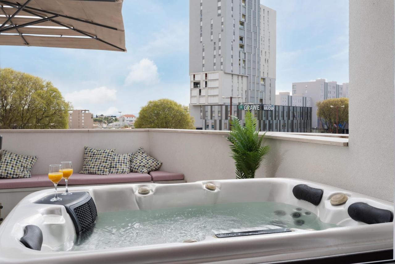 ספליט Glow Luxury Apartment With Terrace And Jacuzzi מראה חיצוני תמונה